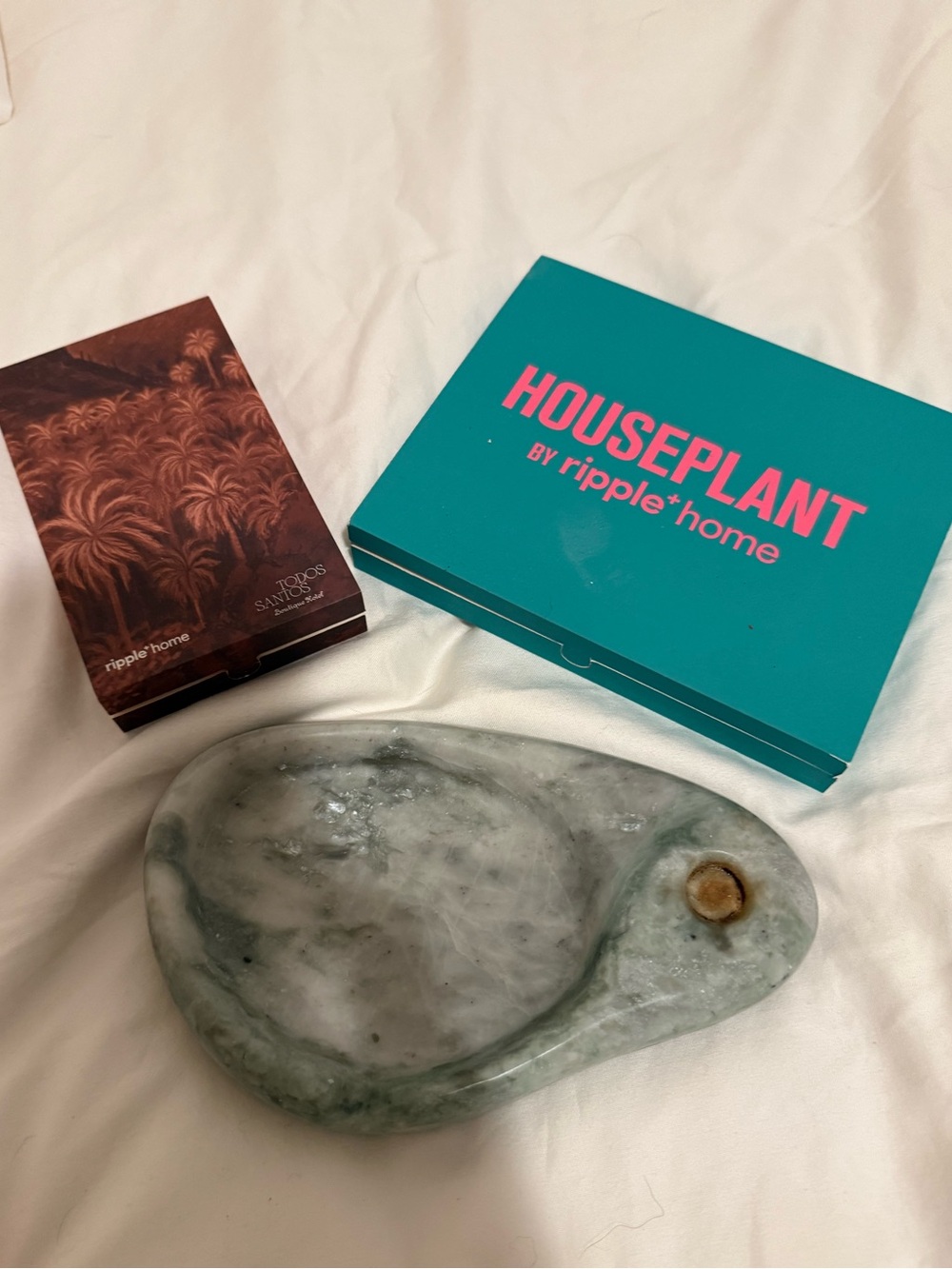 HOUSEPLANT by ripple+home Green Marble Decorative Tray by Seth Rogan - Picture 2 of 7